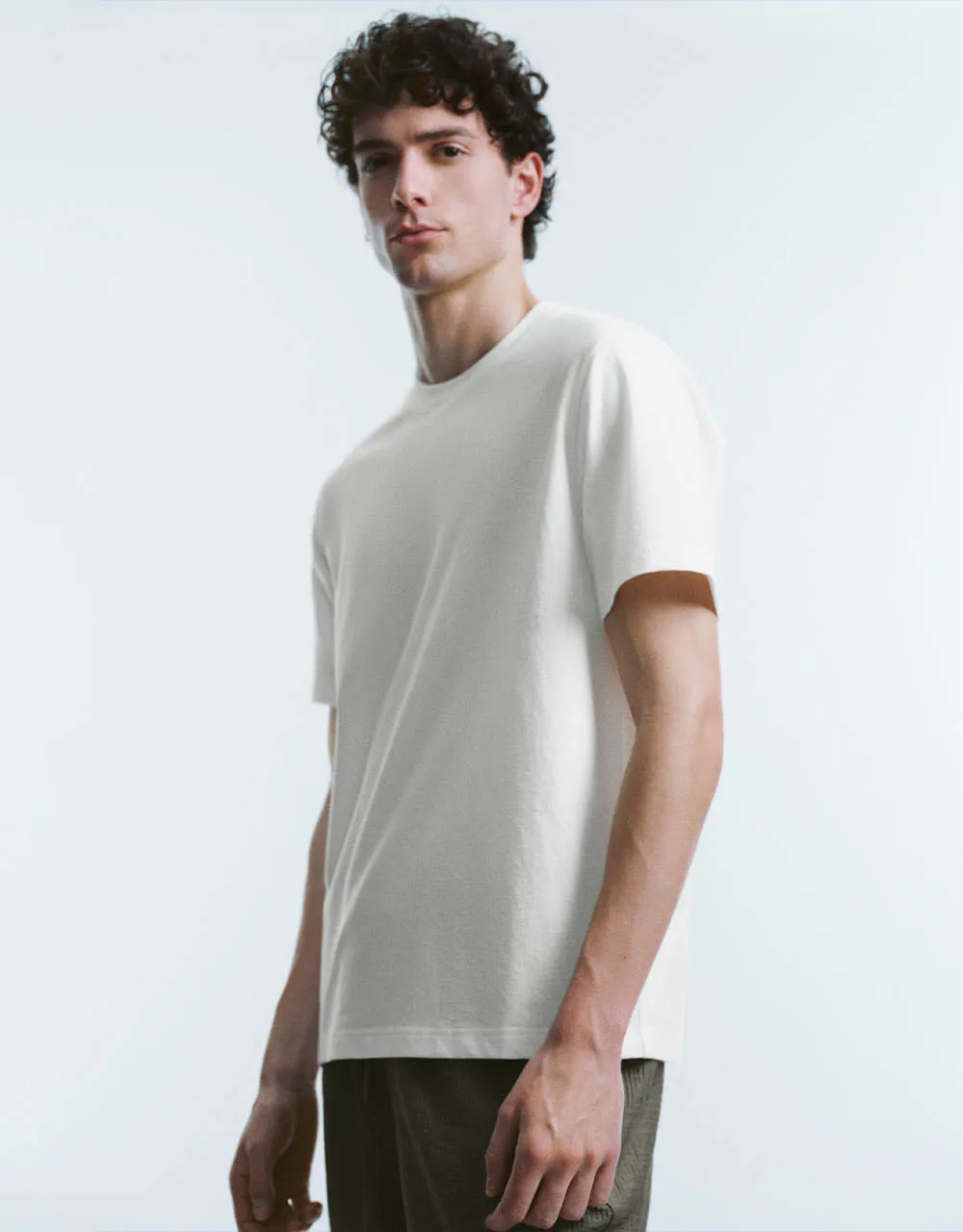 Crew Neck Knitted T-Shirt sold by Urban Revivo product image thumbnail 3