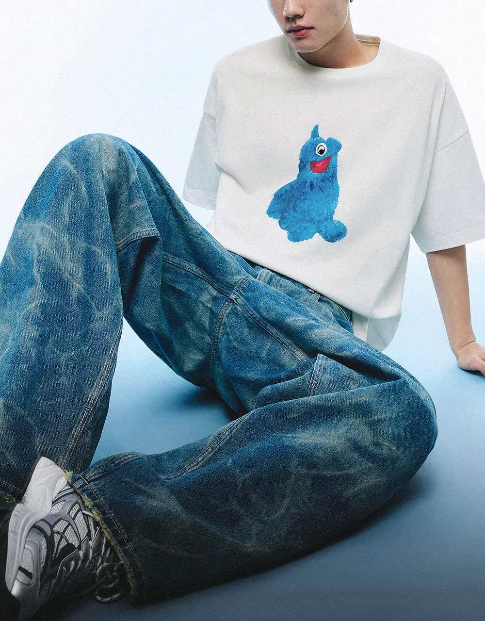 Printed Crew Neck T-Shirt sold by Urban Revivo product image thumbnail 3