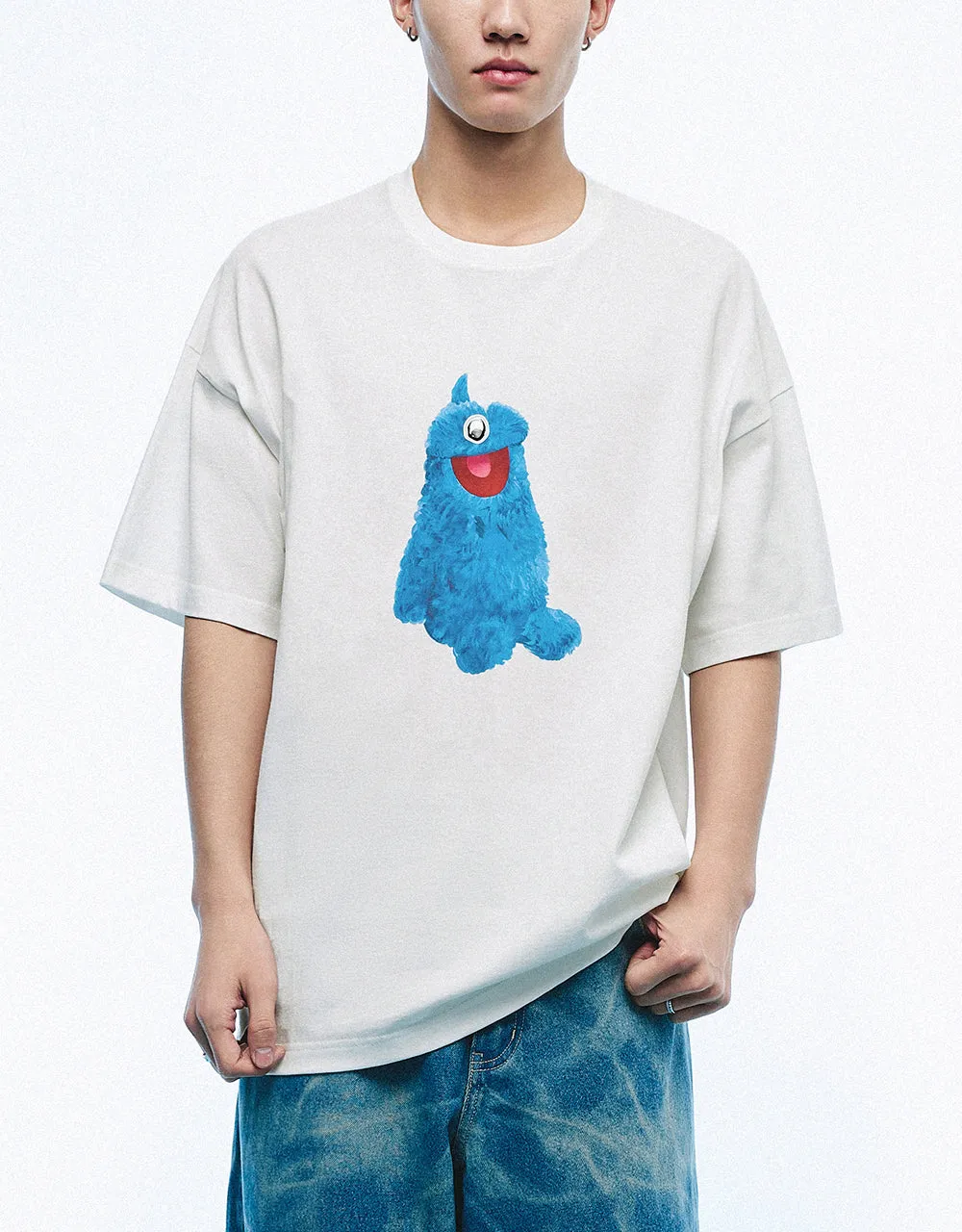 Printed Crew Neck T-Shirt sold by Urban Revivo product image thumbnail 2
