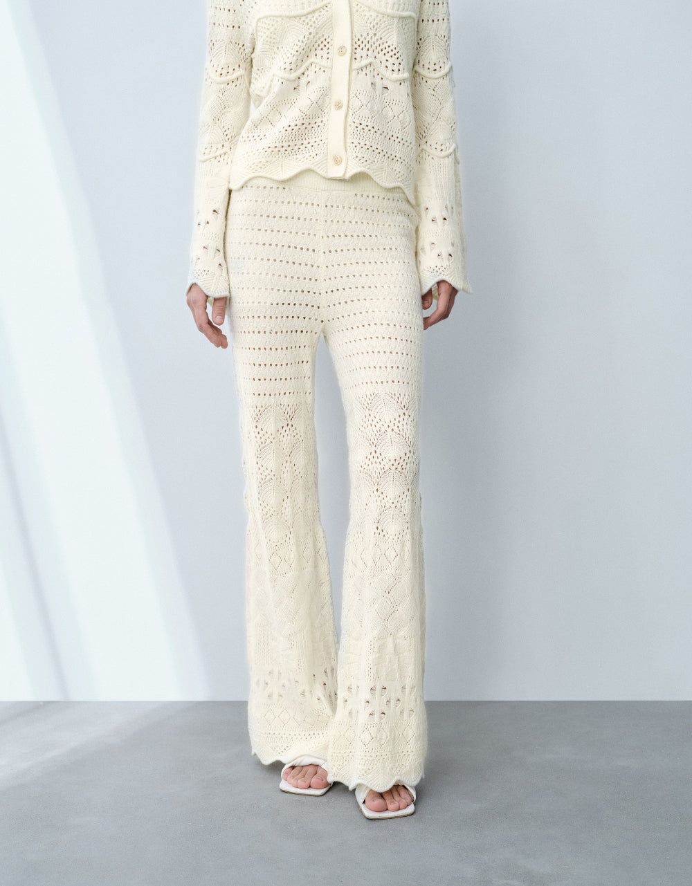 Crochet Flare Knitted Pants sold by Urban Revivo product image thumbnail 2