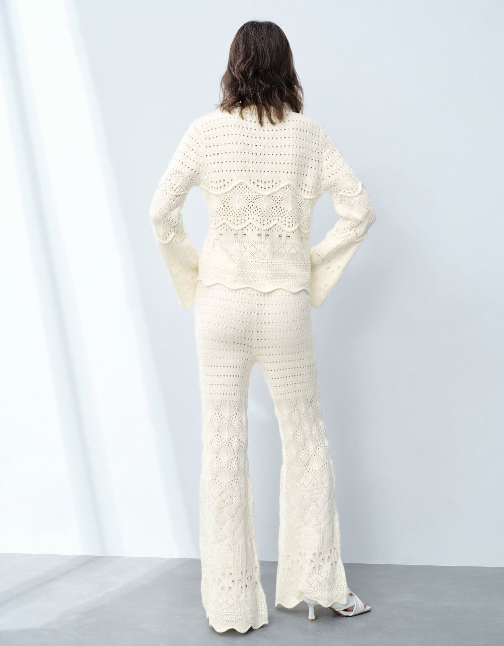 Crochet Flare Knitted Pants sold by Urban Revivo product image thumbnail 5