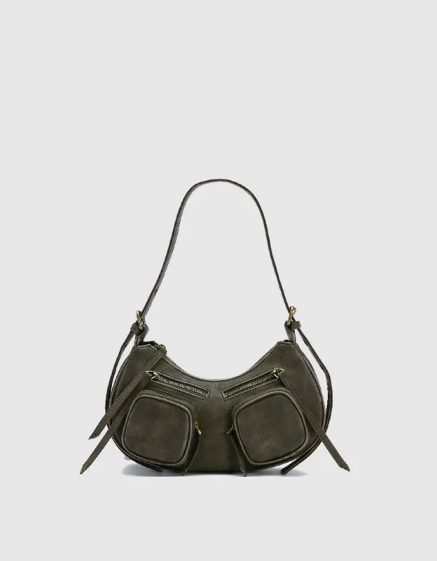 Distressed Baguette Bag sold by Urban Revivo