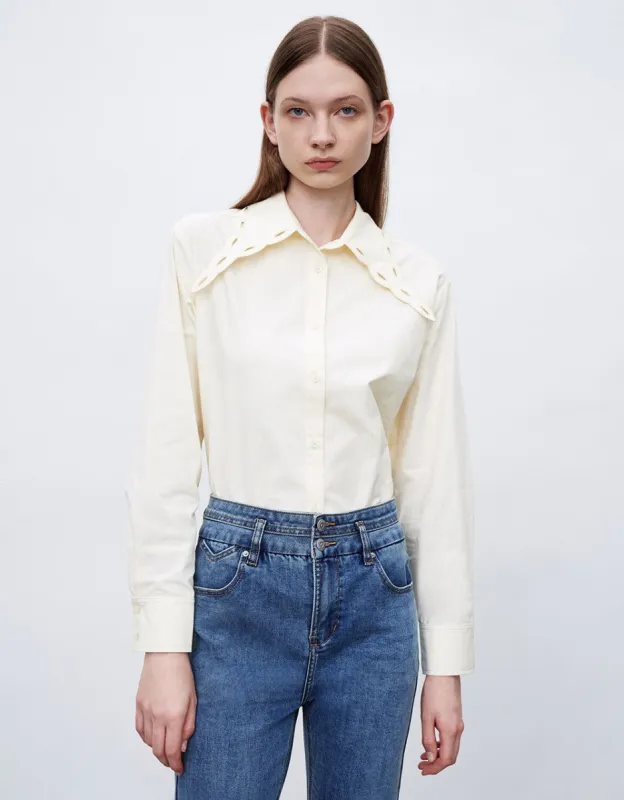 Collared Neck Lapel Shirt sold by Urban Revivo