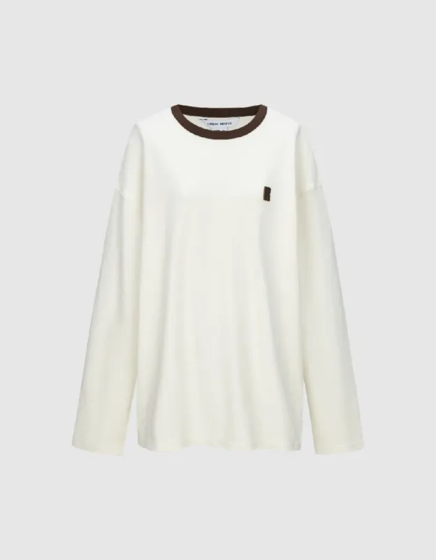 Letter Embossed Crew Neck T-Shirt sold by Urban Revivo