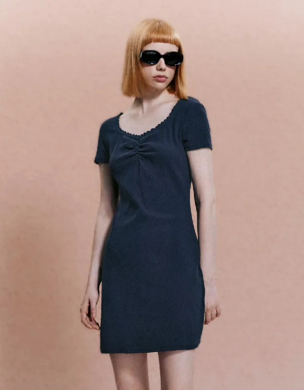 V-Neck Skater Dress sold by Urban Revivo