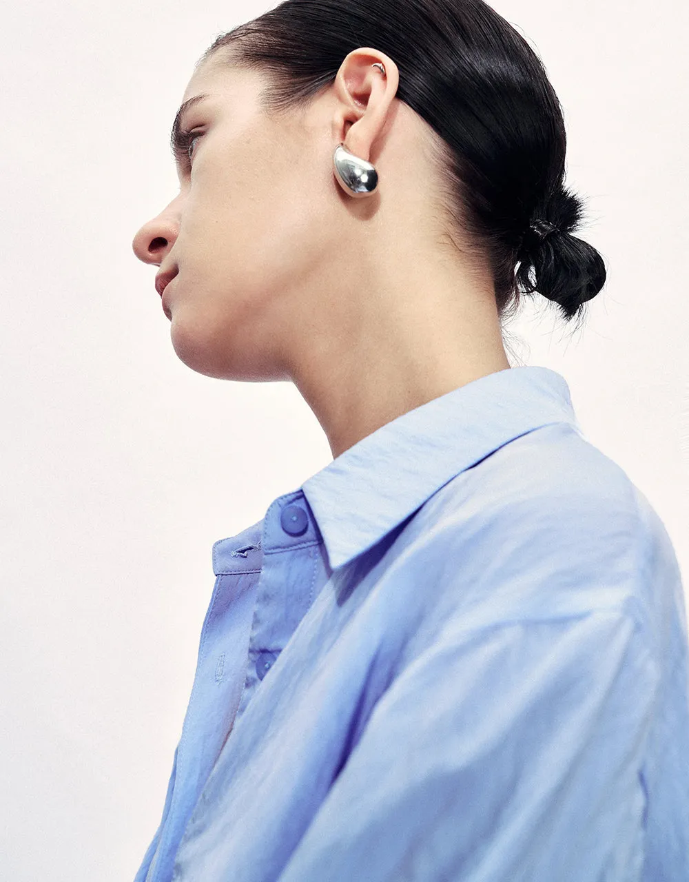 Button Up Loose Shirt sold by Urban Revivo product image thumbnail 4