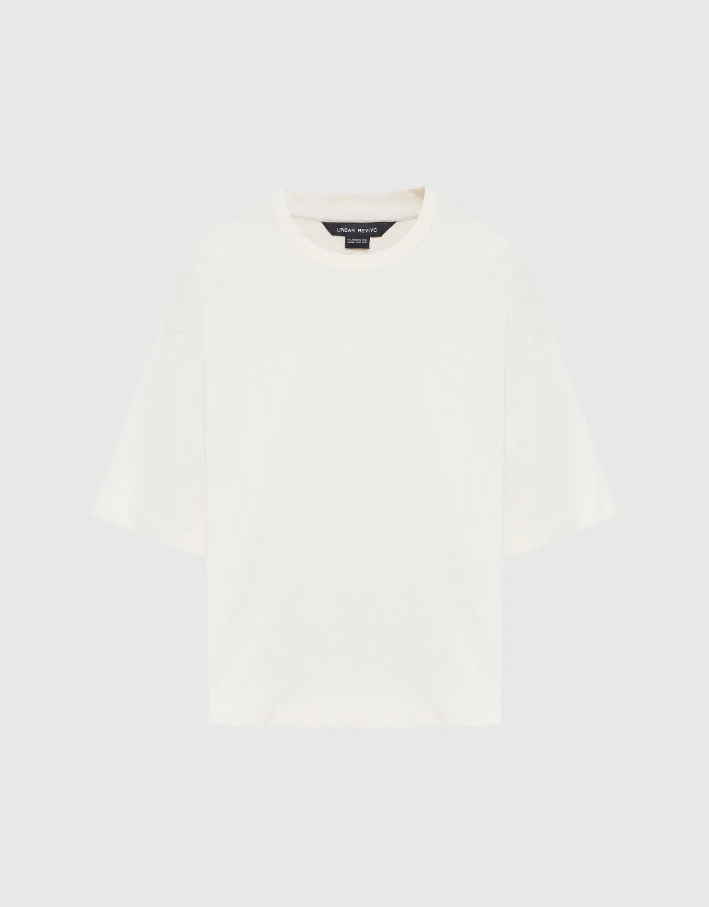 Crew Neck Loose T-Shirt sold by Urban Revivo product image thumbnail 2