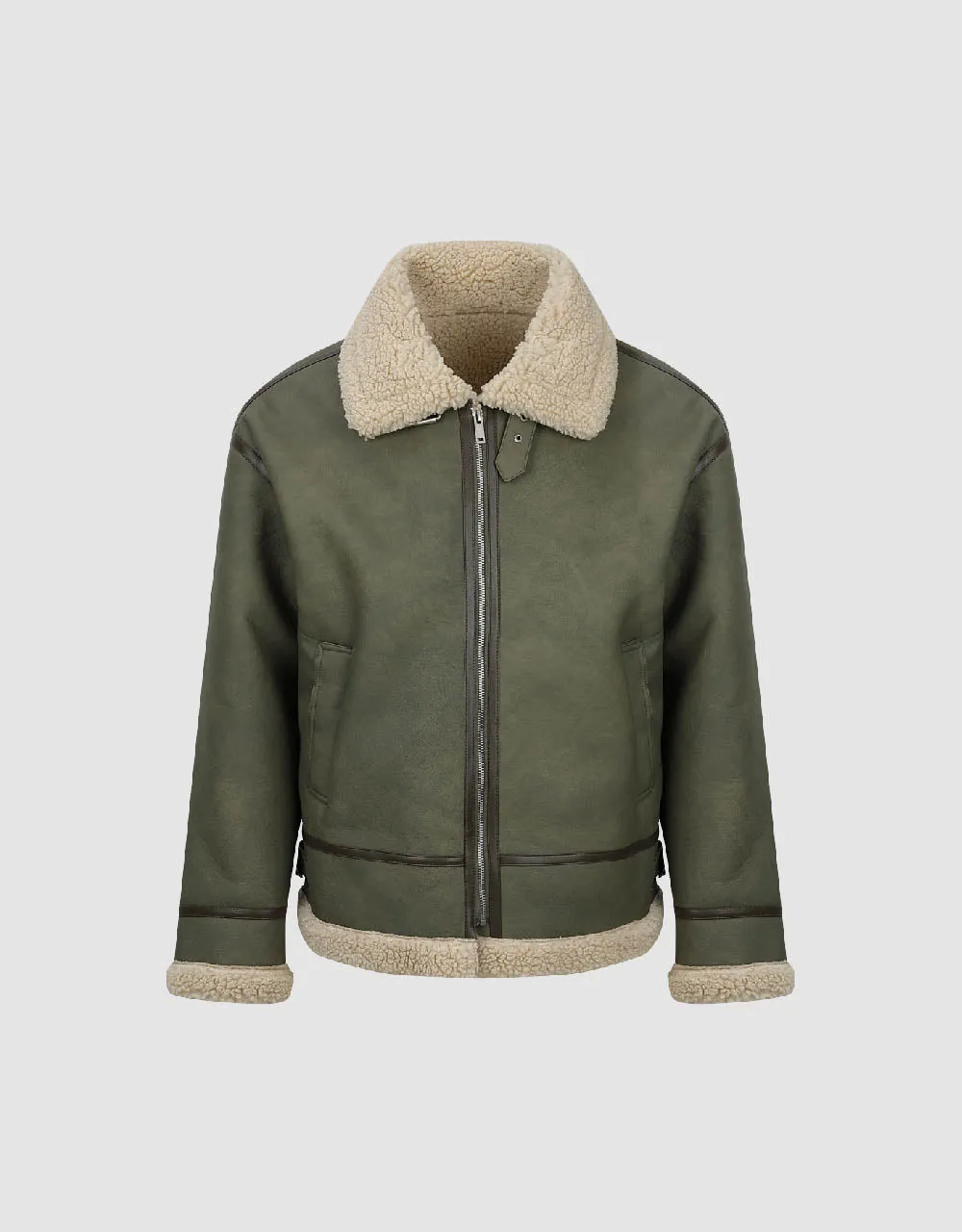 Zipper Front Straight Jacket sold by Urban Revivo product image thumbnail 2