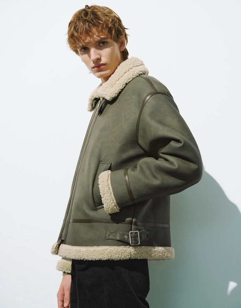 Zipper Front Straight Jacket sold by Urban Revivo product image thumbnail 3
