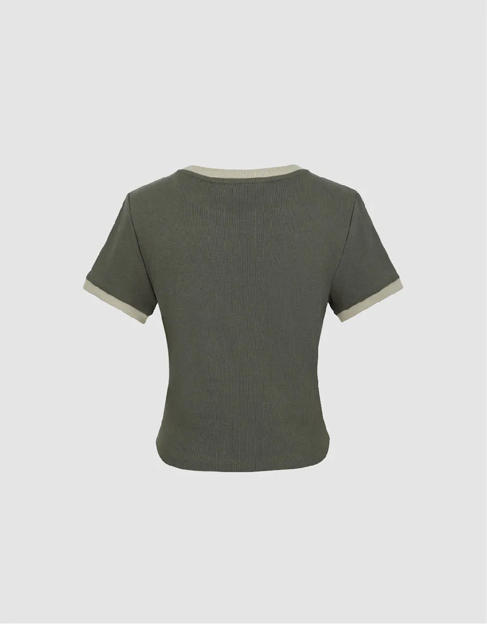 Printed Crew Neck T-Shirt sold by Urban Revivo product image thumbnail 5