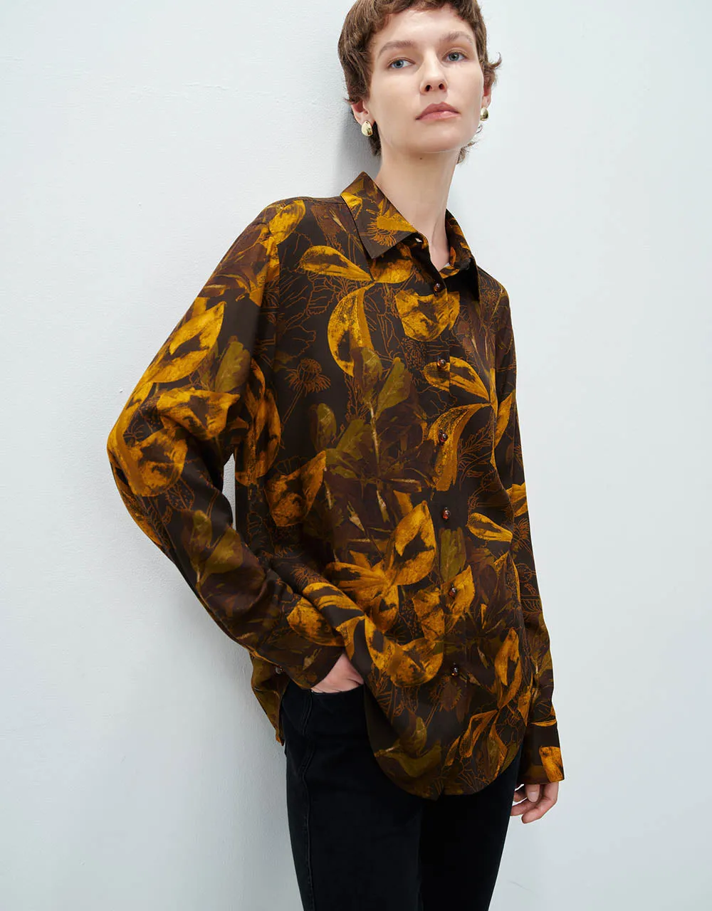 Printed Button Up Straight Shirt sold by Urban Revivo product image thumbnail 3