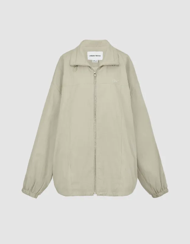 Zipper Front Stand Collar Jacket sold by Urban Revivo