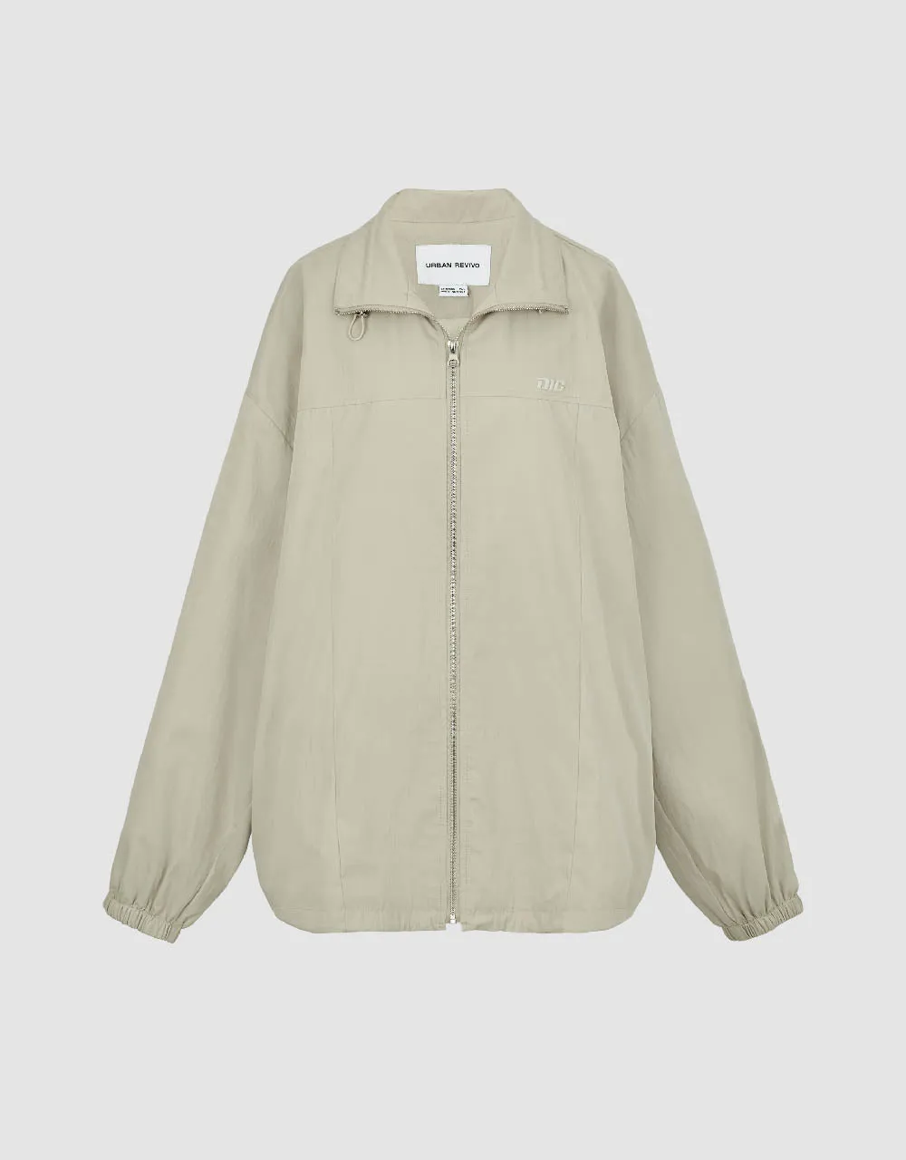 Zipper Front Stand Collar Jacket sold by Urban Revivo