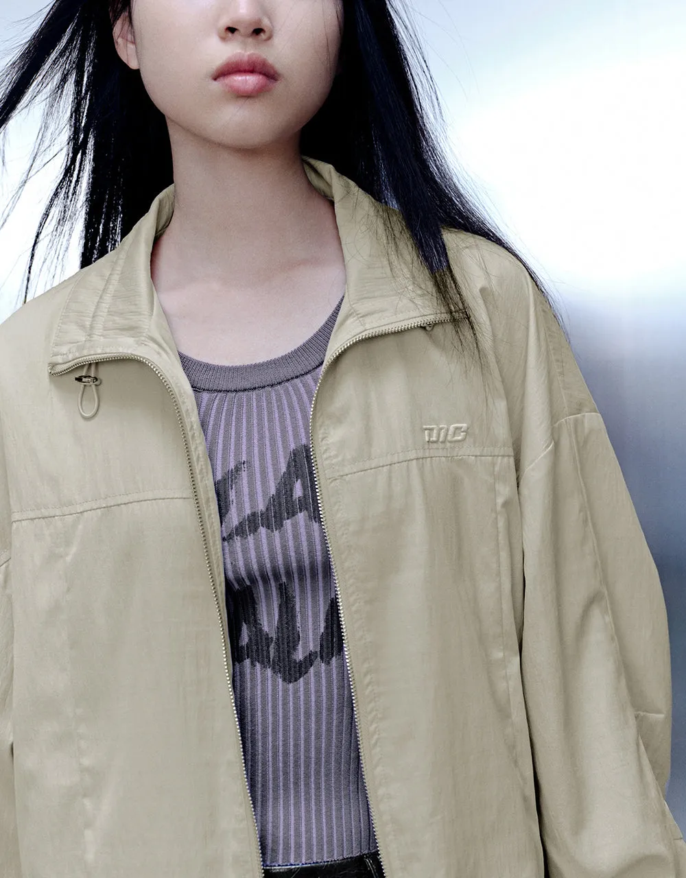 Zipper Front Stand Collar Jacket sold by Urban Revivo product image thumbnail 4