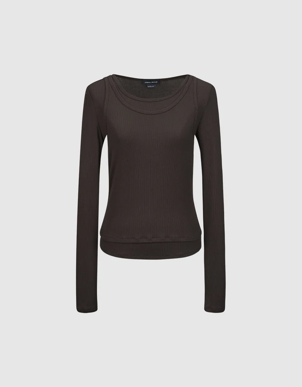 Crew Neck Skinny T-Shirt sold by Urban Revivo product image thumbnail 2