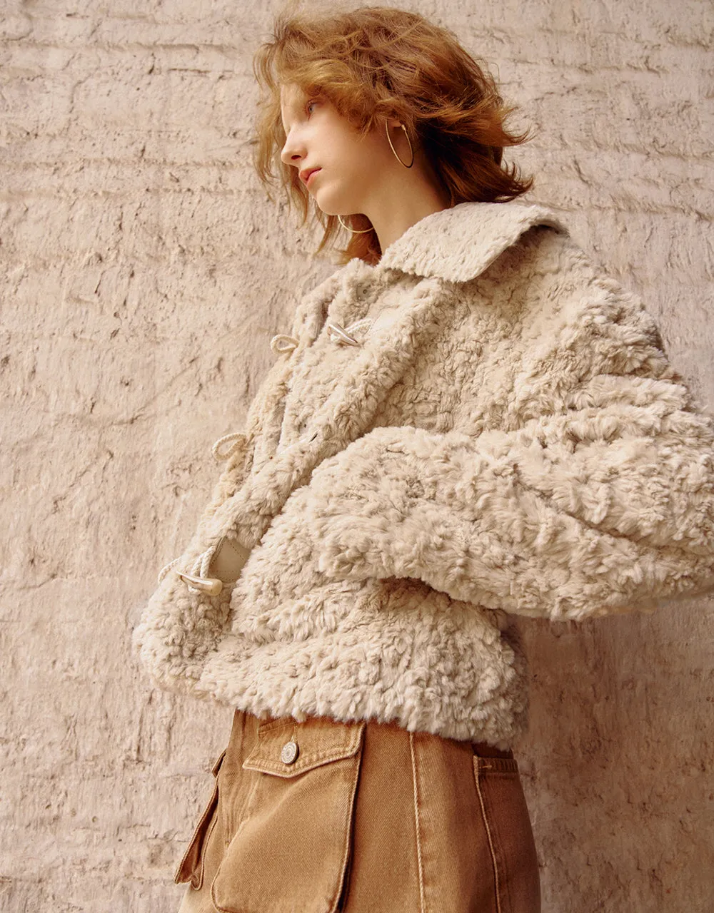 Straight Furry Coat sold by Urban Revivo product image thumbnail 3