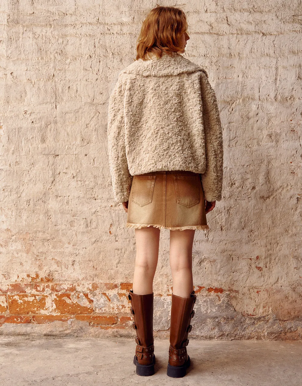 Straight Furry Coat sold by Urban Revivo product image thumbnail 4