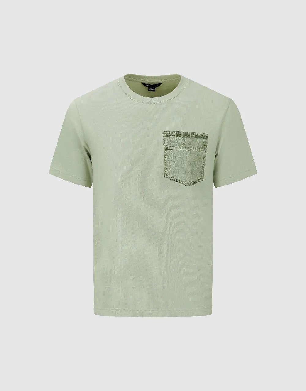 Crew Neck Straight T-Shirt sold by Urban Revivo product image thumbnail 2
