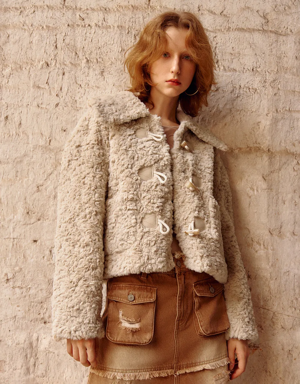 Straight Furry Coat sold by Urban Revivo