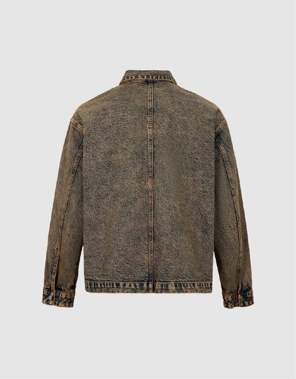 Press Buttoned Denim Jacket sold by Urban Revivo product image thumbnail 5