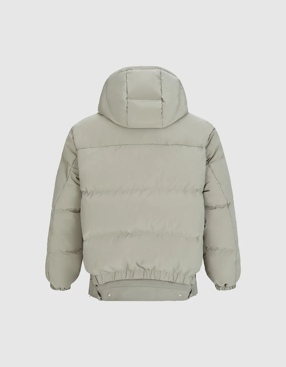Zipper Front Hooded Down Jacket sold by Urban Revivo product image thumbnail 2