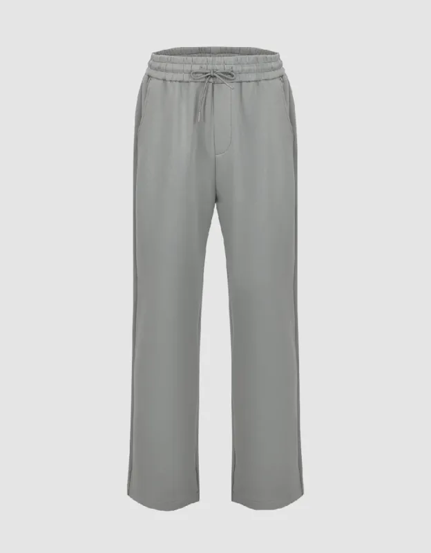 Drawstring Waist Knitted Carrot Fit Pants sold by Urban Revivo