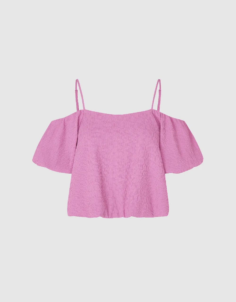 Puff Sleeve Square-cut Collar Overhead Shirt sold by Urban Revivo product image thumbnail 2