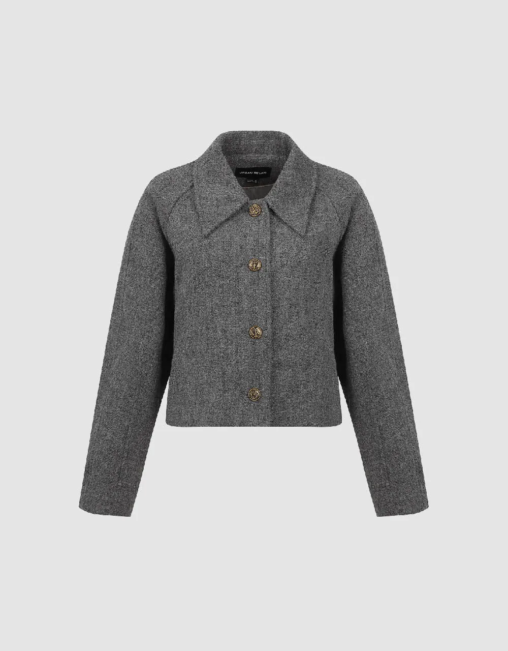 Raglan Sleeve Woolen Jacket sold by Urban Revivo