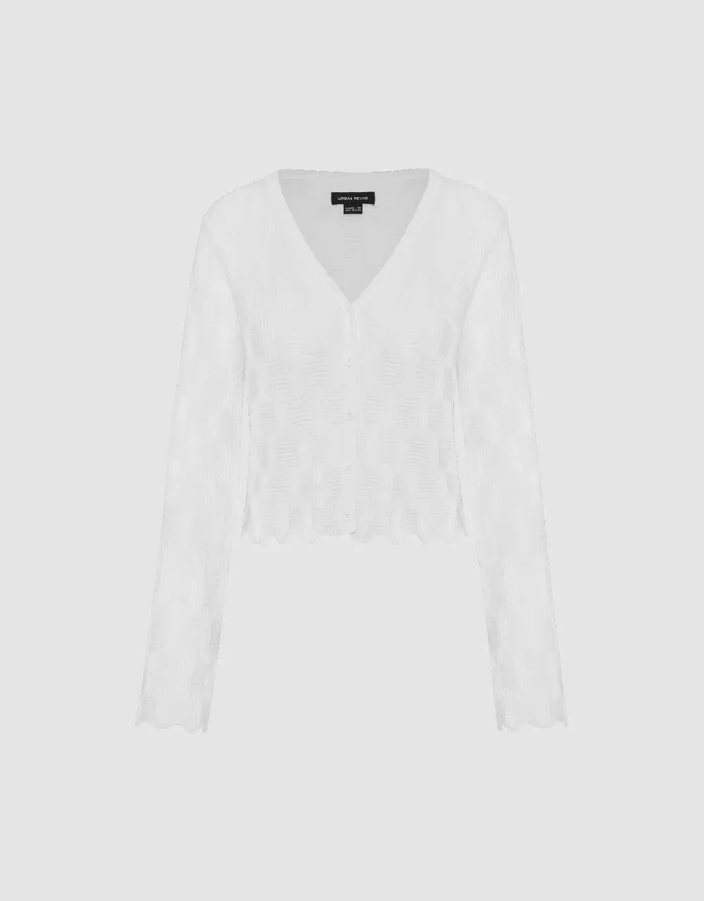 V-Neck Knitted Cardigan sold by Urban Revivo product image thumbnail 2