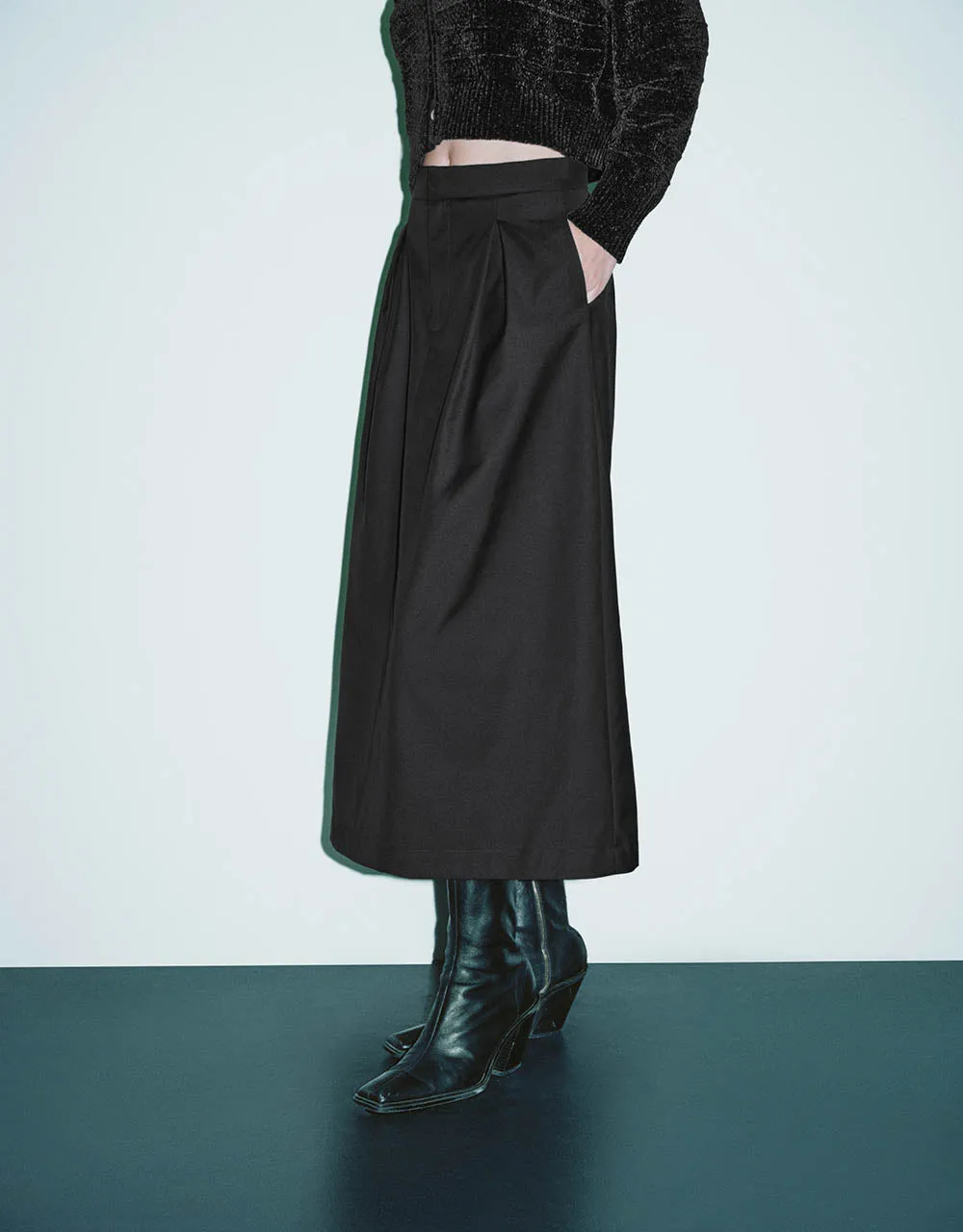 Midi A-Line Skirt sold by Urban Revivo product image thumbnail 4
