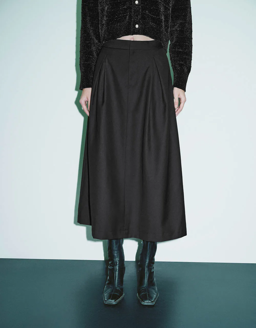 Midi A-Line Skirt sold by Urban Revivo product image thumbnail 2