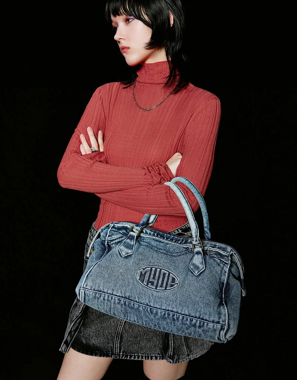 Turtle Neck Knitted T-Shirt sold by Urban Revivo product image thumbnail 3