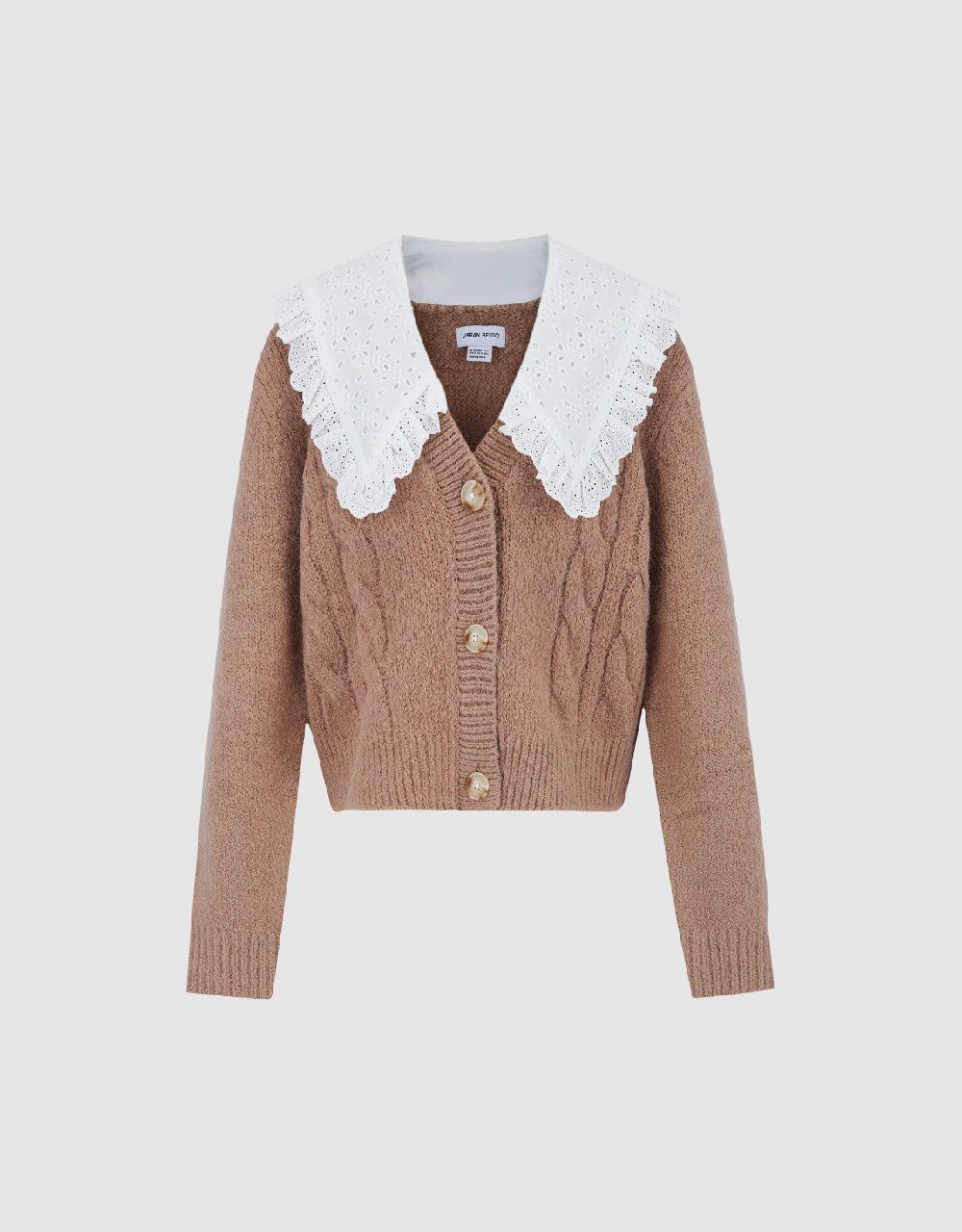 Knitted Cardigan With Detachable Collar sold by Urban Revivo product image thumbnail 2