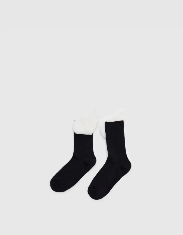 Fluffy Wing Décor Mid-Length Socks made by Urban Revivo