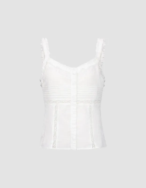 V-Neck A-Line Cami Top sold by Urban Revivo