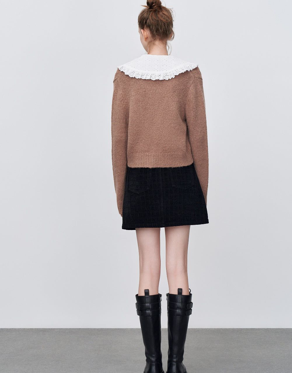 Knitted Cardigan With Detachable Collar sold by Urban Revivo product image thumbnail 4