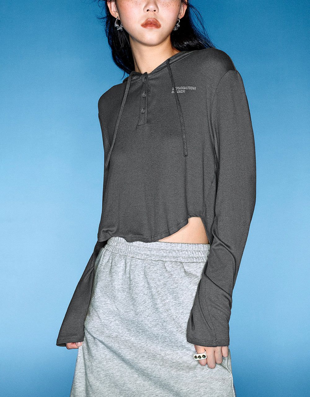 Hooded Knitted T-Shirt sold by Urban Revivo product image thumbnail 2