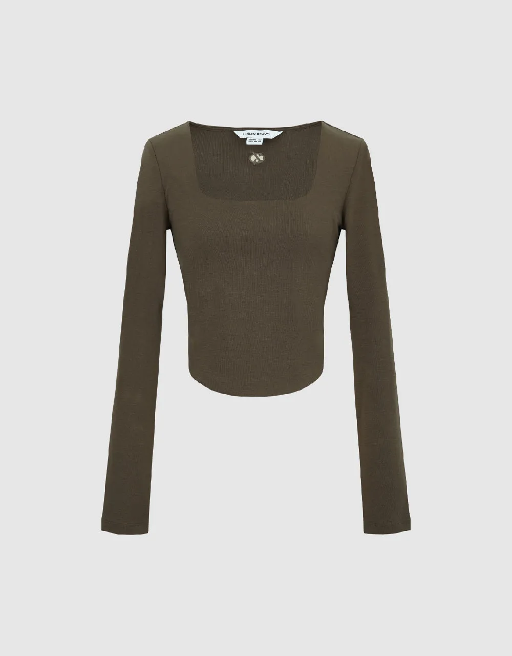 U Neck Skinny Knitted T-Shirt sold by Urban Revivo