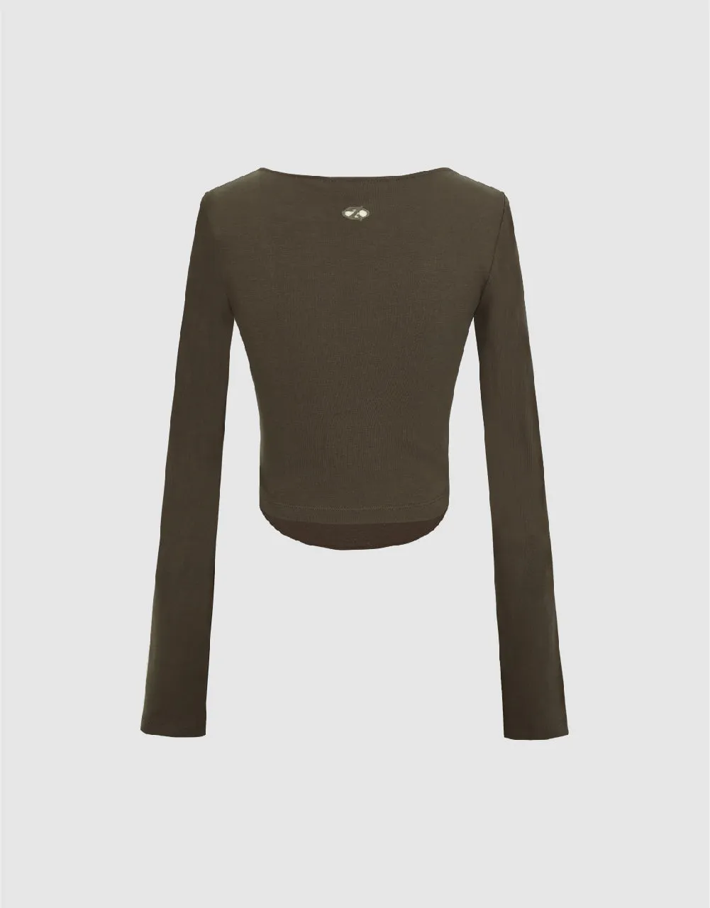 U Neck Skinny Knitted T-Shirt sold by Urban Revivo product image thumbnail 5