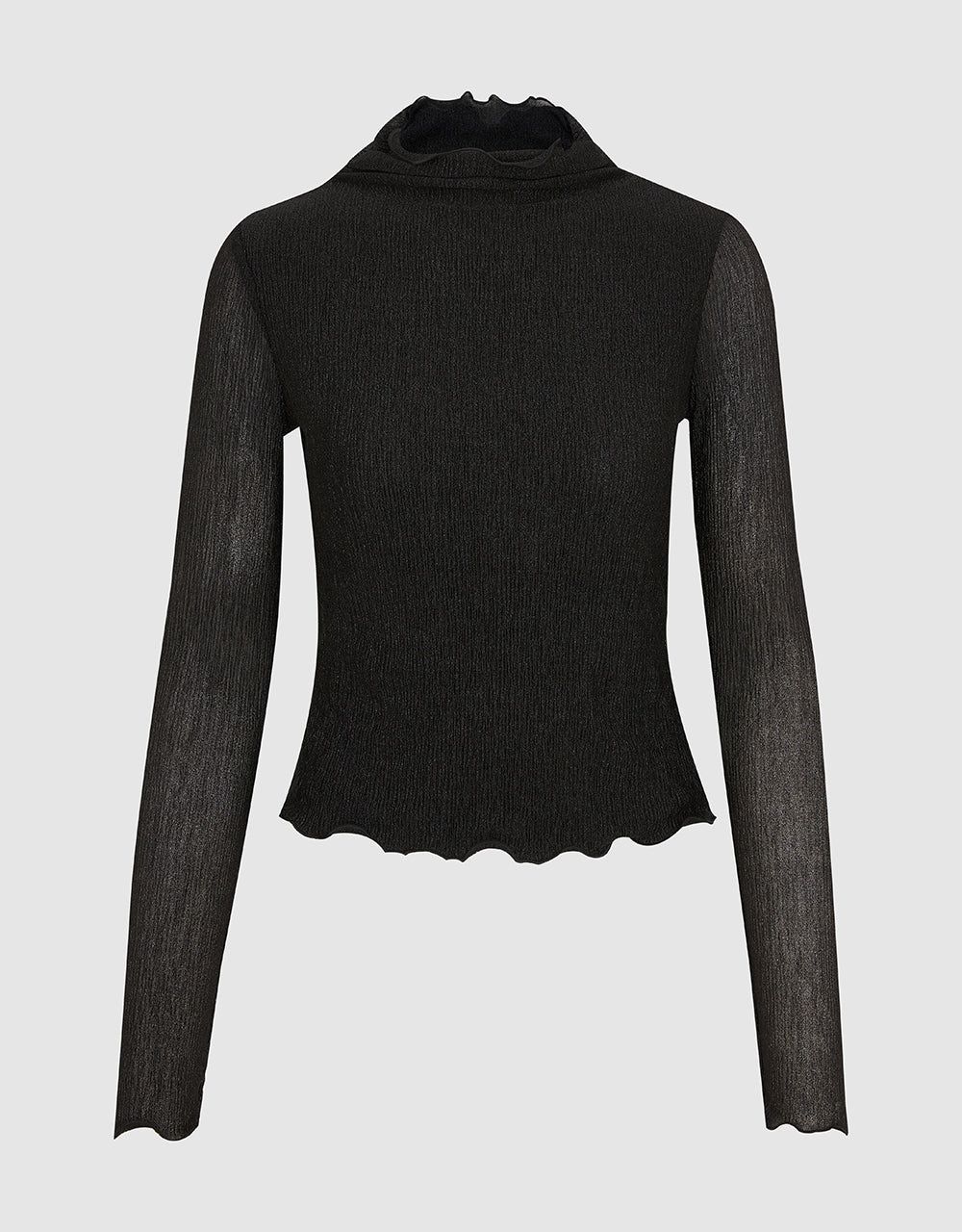 Turtle Neck Skinny Knitted T-Shirt sold by Urban Revivo