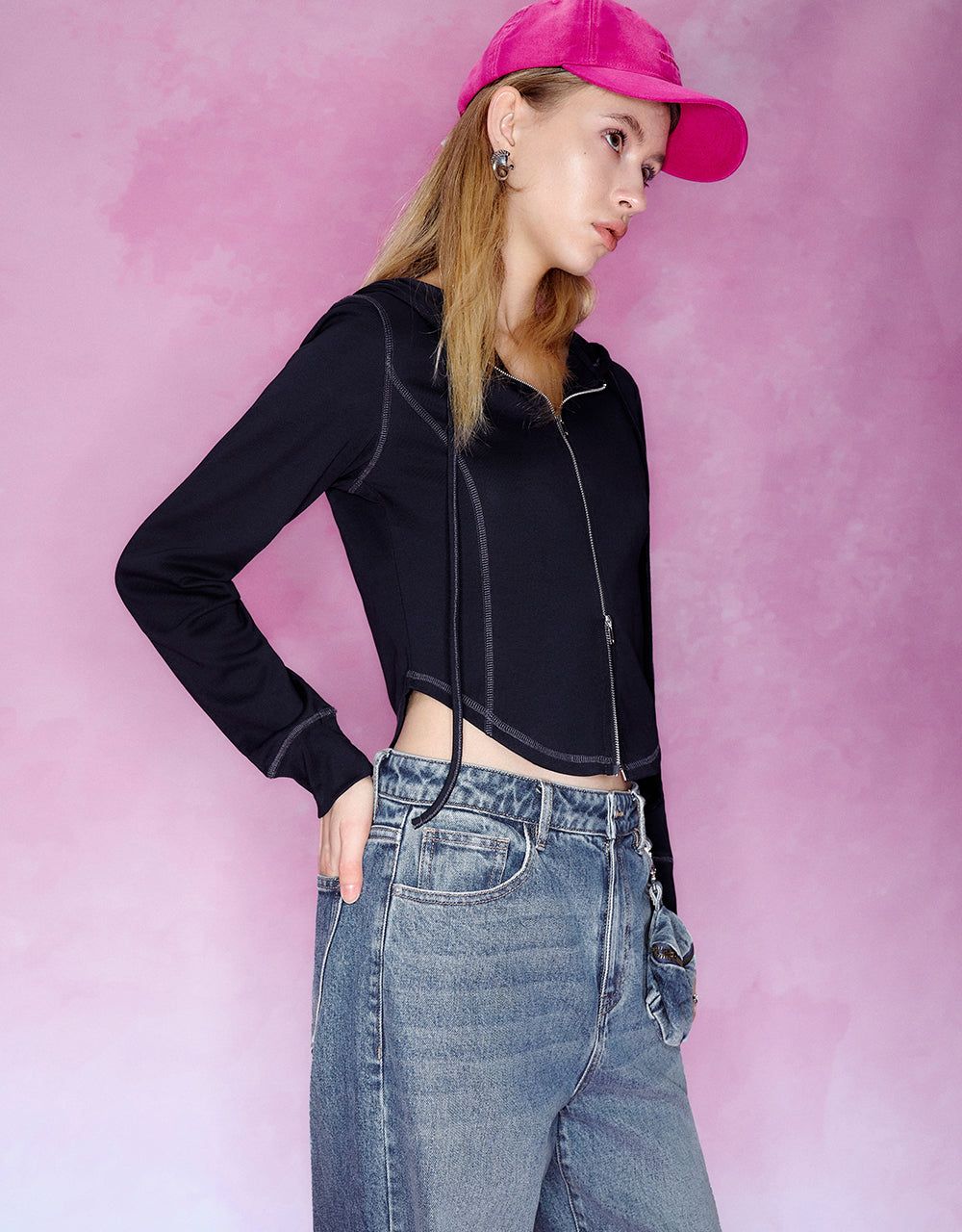 Zipper Front Knitted Jacket sold by Urban Revivo product image thumbnail 3