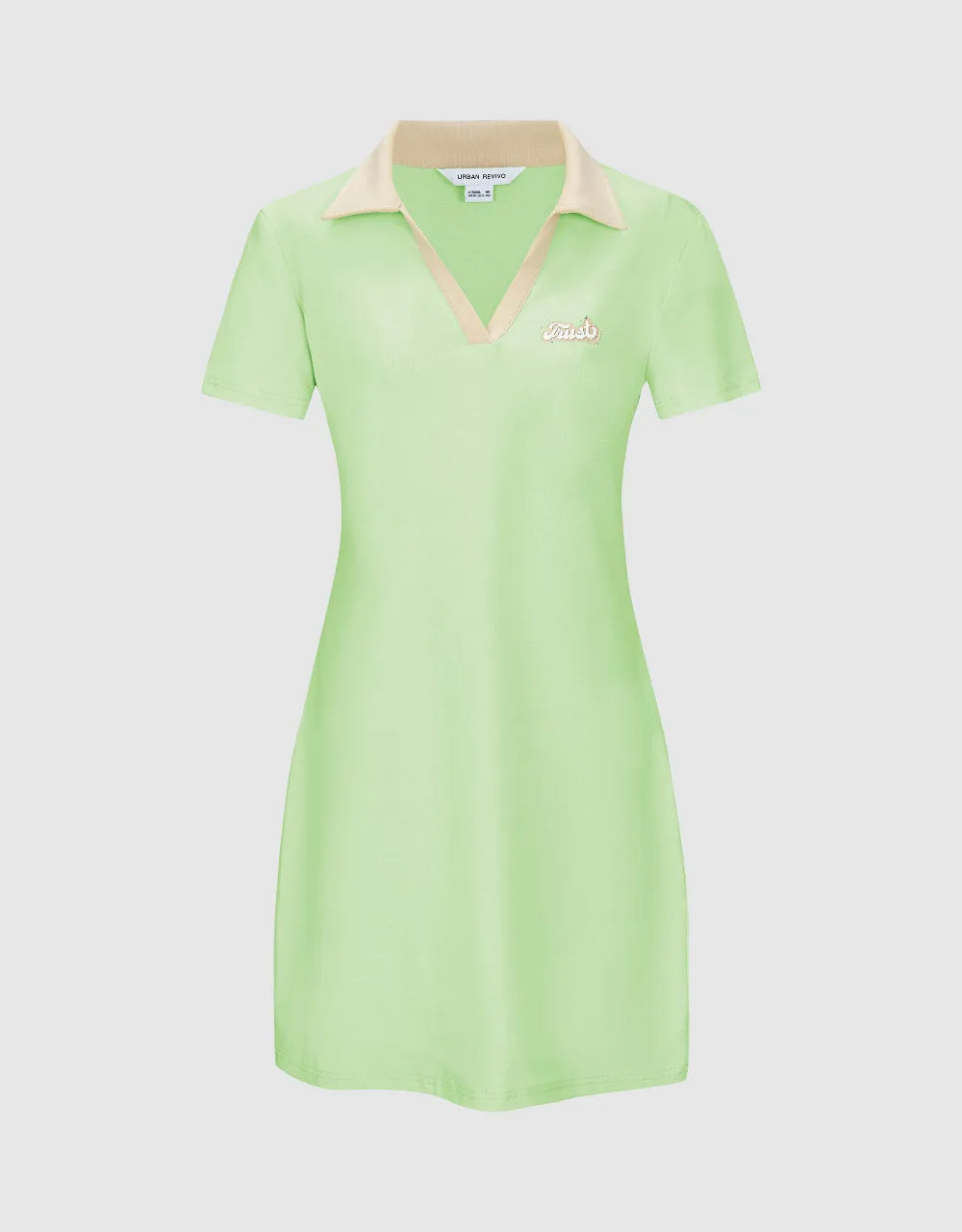 V-Neck A-Line Dress sold by Urban Revivo