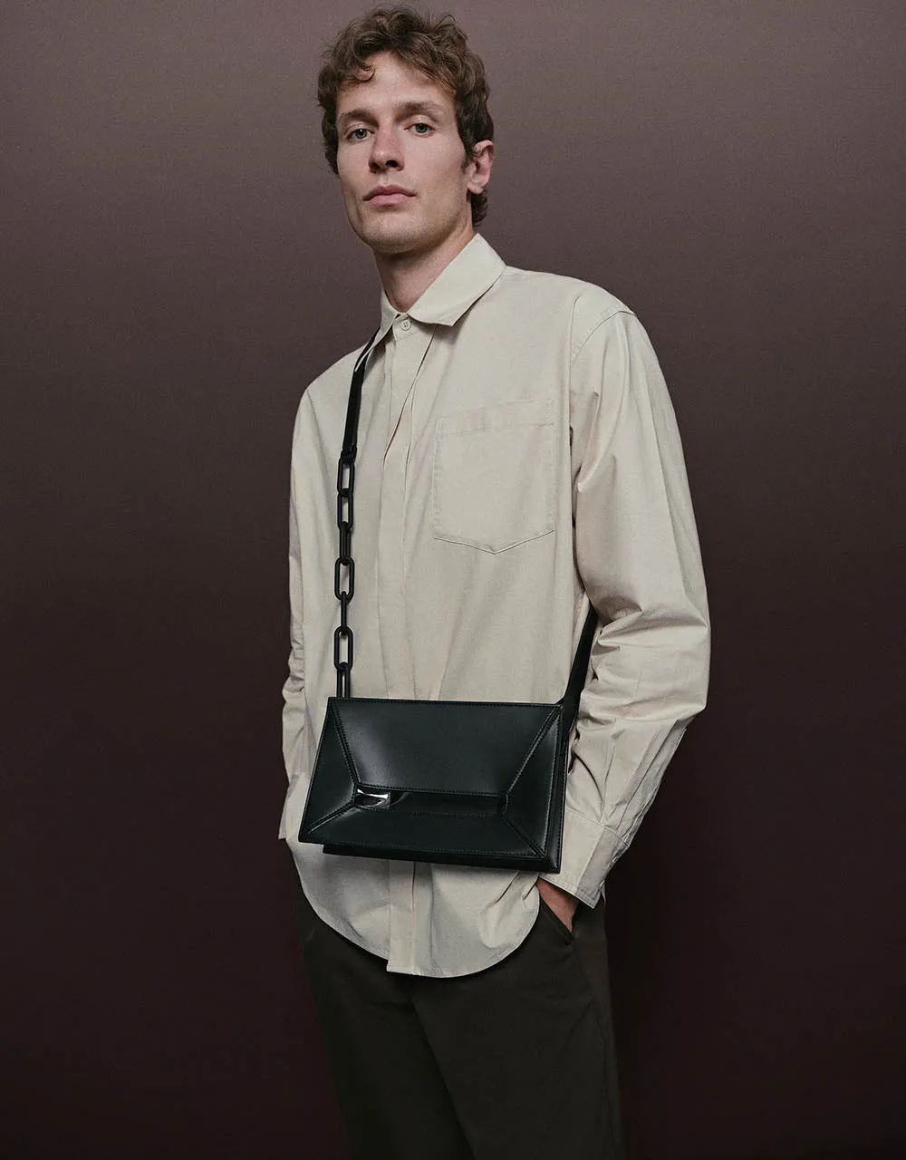 Button Up Straight Shirt sold by Urban Revivo product image thumbnail 3