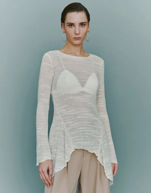 Crew Neck Skinny Knitted T-Shirt sold by Urban Revivo