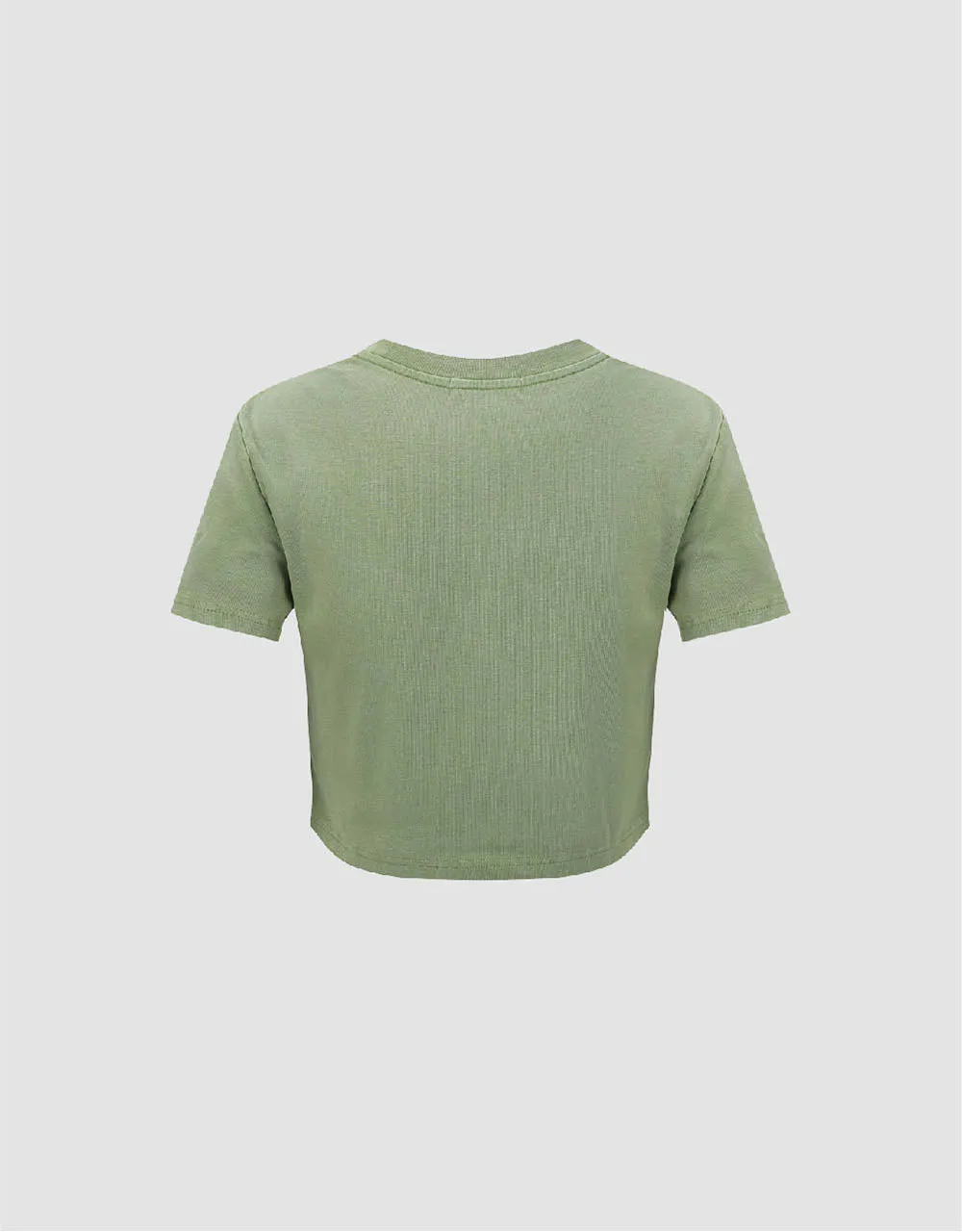 Letter Printed Crew Neck Straight T-Shirt sold by Urban Revivo product image thumbnail 5