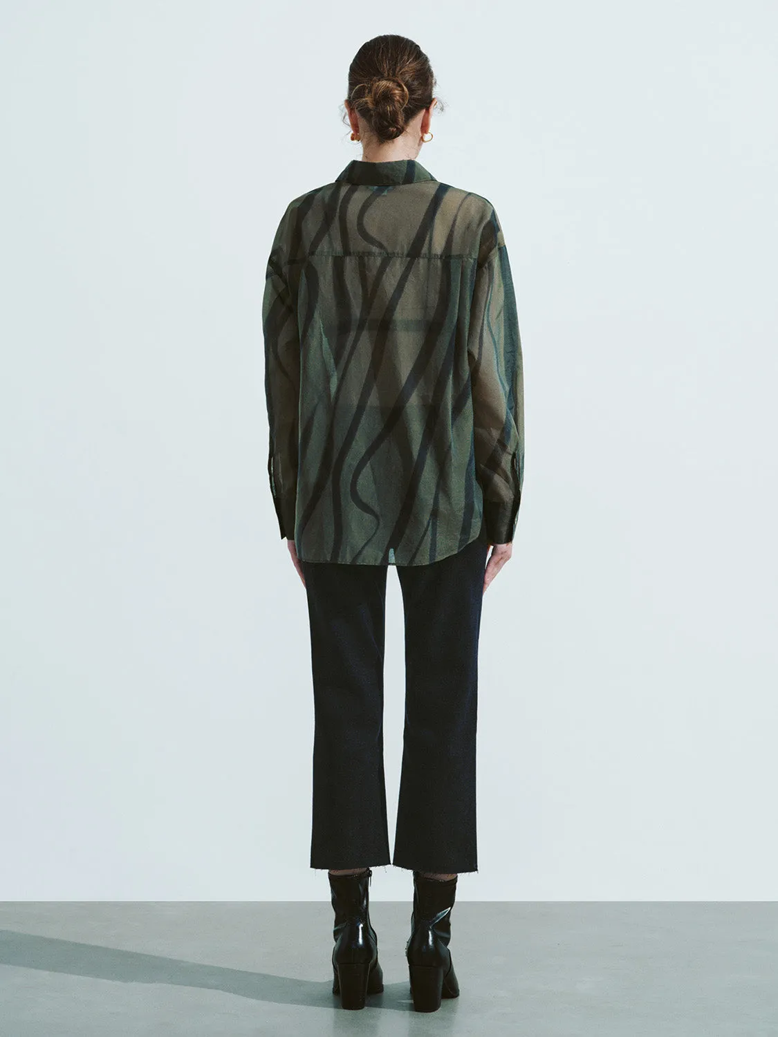 Printed Button Up Loose Shirt sold by Urban Revivo product image thumbnail 4