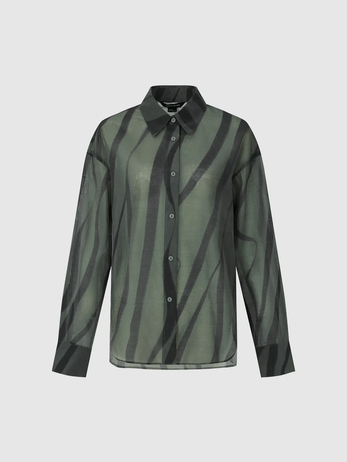 Printed Button Up Loose Shirt sold by Urban Revivo product image thumbnail 2