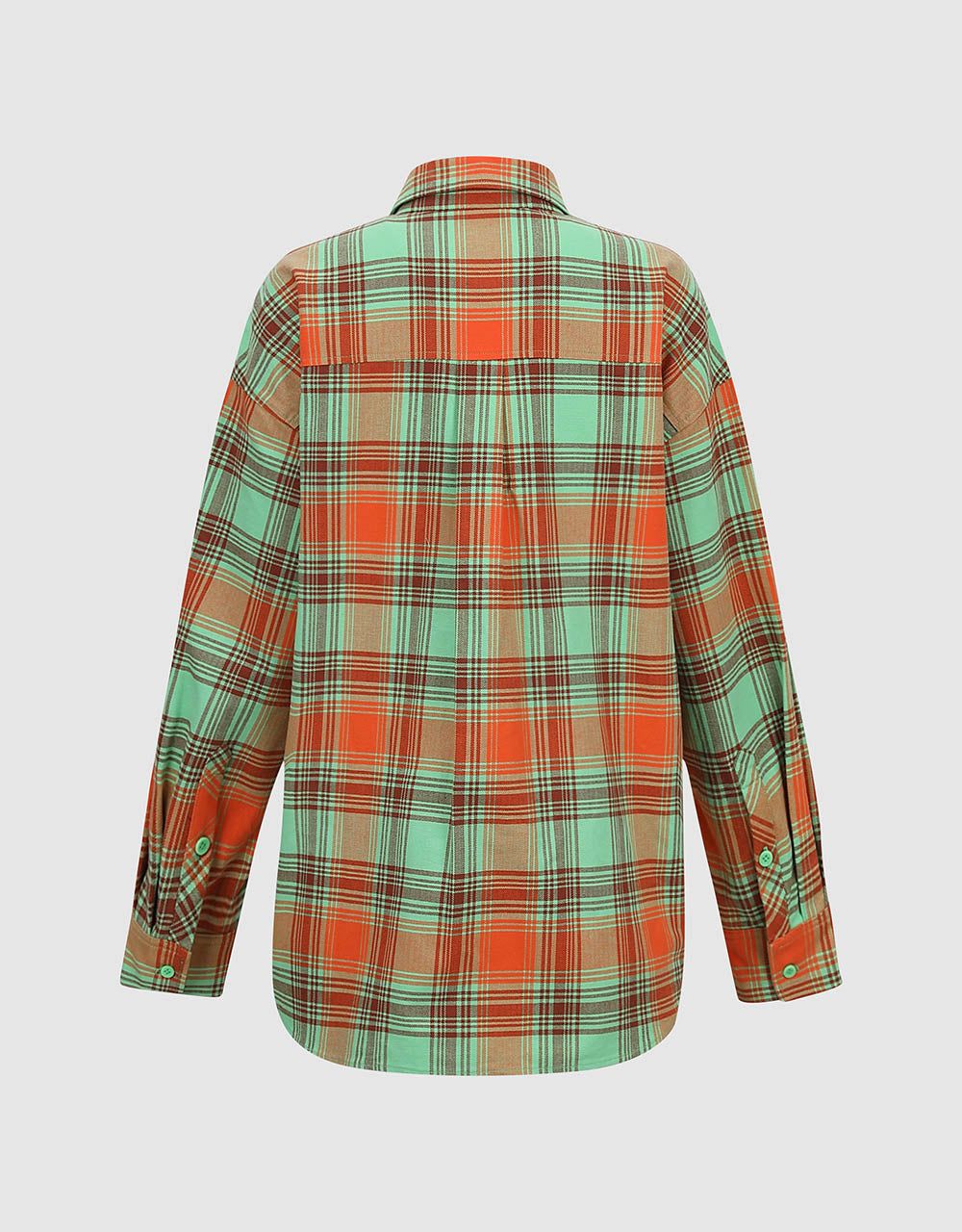 Plaid Button Up Loose Shirt sold by Urban Revivo product image thumbnail 2