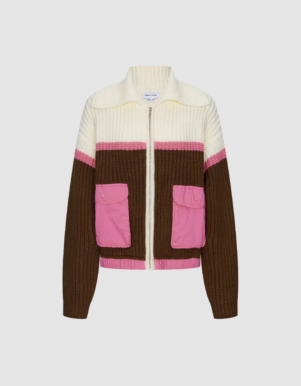 Sailor Collar Neck Knitted Cardigan With Pockets sold by Urban Revivo product image thumbnail 2