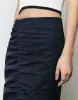 Ruched Midi Straight Skirt sold by Urban Revivo